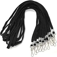 Beebel Breakaway Lanyards Black Lanyard Neck Straps Lanyards Swivel J Hook for Badge ID Card Holder