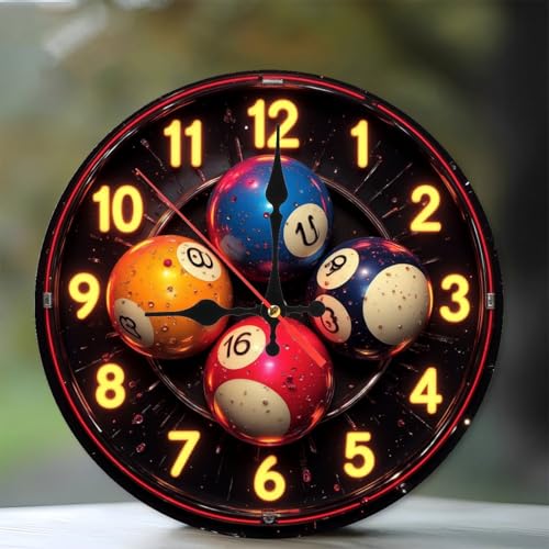 Reloj de pared de madera 10 pulgadas con movimiento silencioso