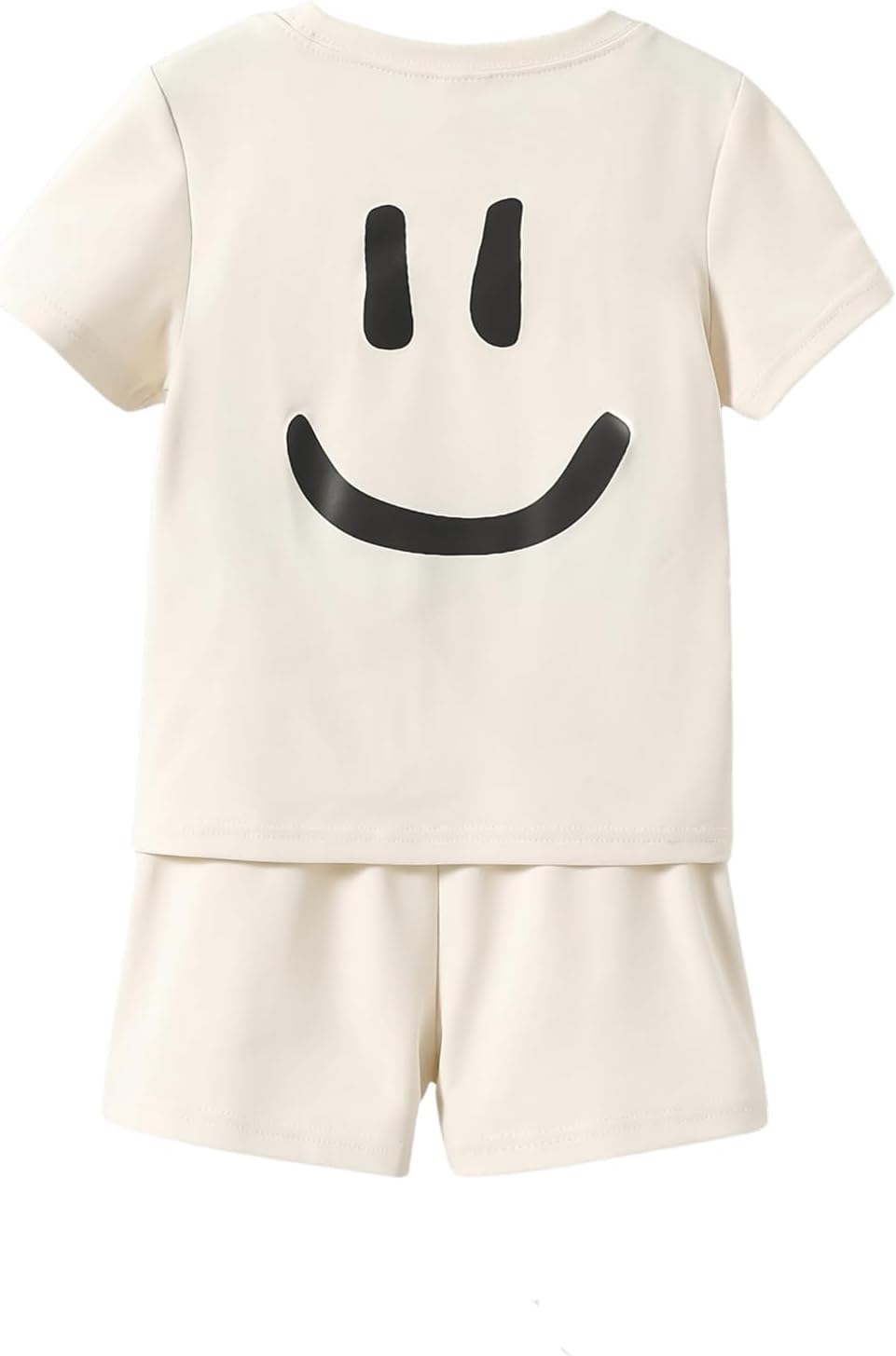 Floerns Toddler Boy's 2 Piece Graphic Print Crewneck Tee Shirt and Track Shorts Set - Image 2