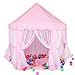 Yoobe Hexagon Princess Castle Play Tent Indoor for Kids Gift with 23ft star lights and animal cards
