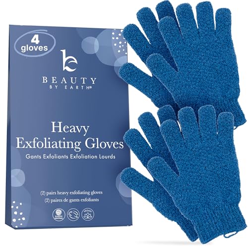 Exfoliating Glove Set (4 pcs) for Body Scrub