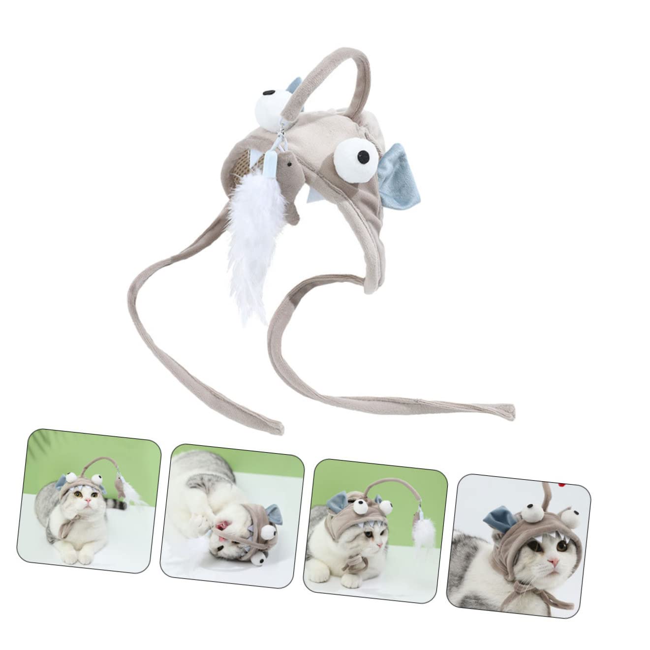 POPETPOP Lot De 4 Jouets Interactifs pour Chats Dintérieur pour Taquiner Les Chats Et Exercer Leurs
