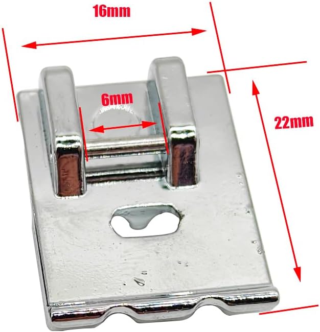 LNKA 2pcs Piping Sewing Machine Presser Foot for Welting/Bais Binding-Fits All Low Shank Snap-On Singer, Brother, Babylock, Euro-Pro, Janome, Kenmore, White, Juki, New Home