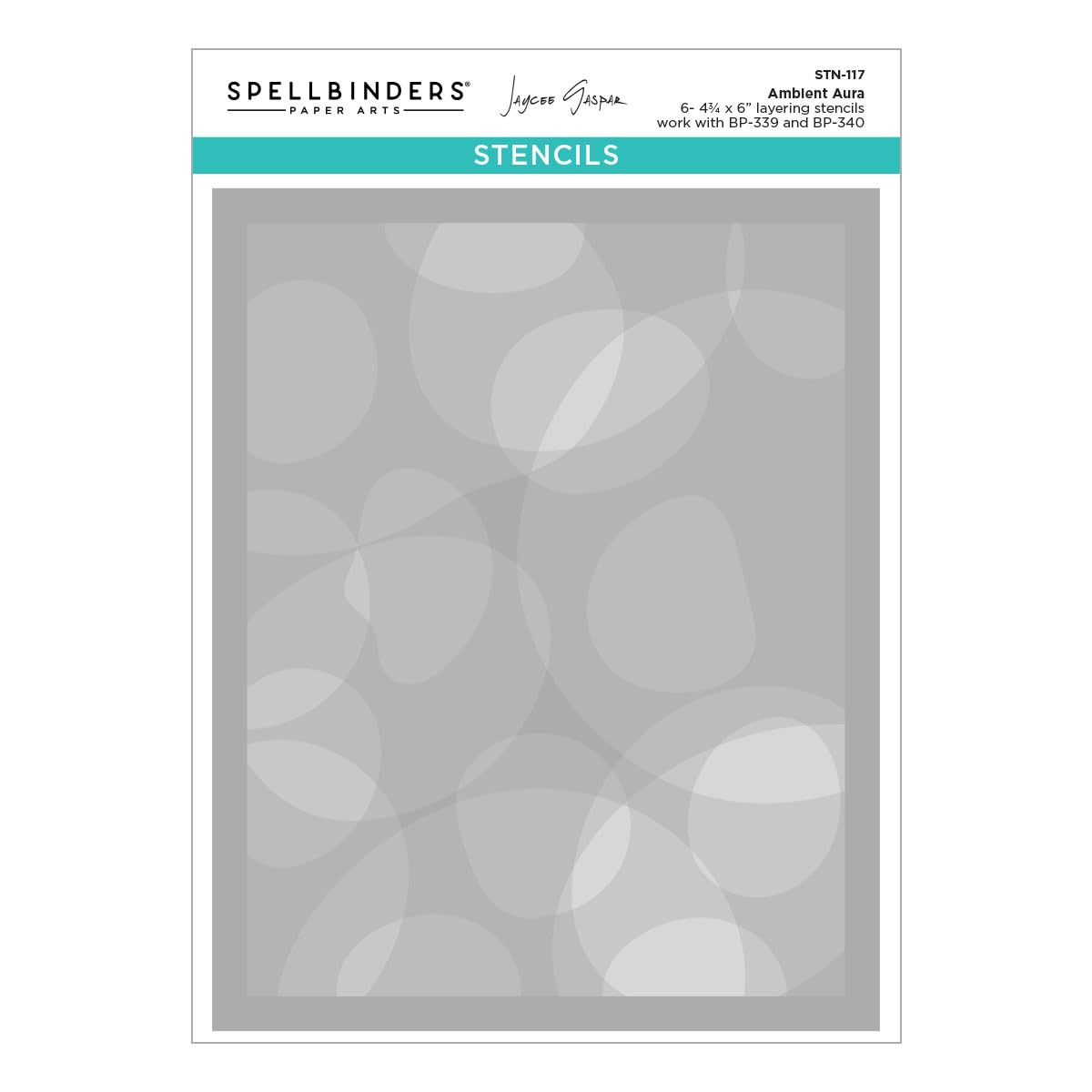 Spellbinders Clear Ambient Aura Stencils By Jaycee Gaspar