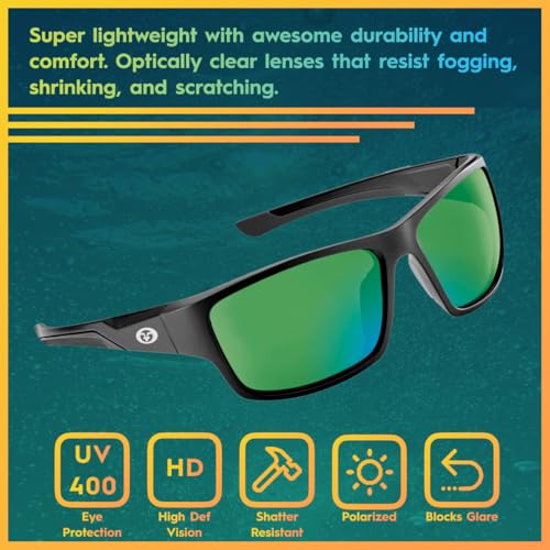 Flying Fisherman Sand Bank Polarized Sunglasses for Men, Women, Fishing, Boating, Outdoor Sports, 100% UV Protection2