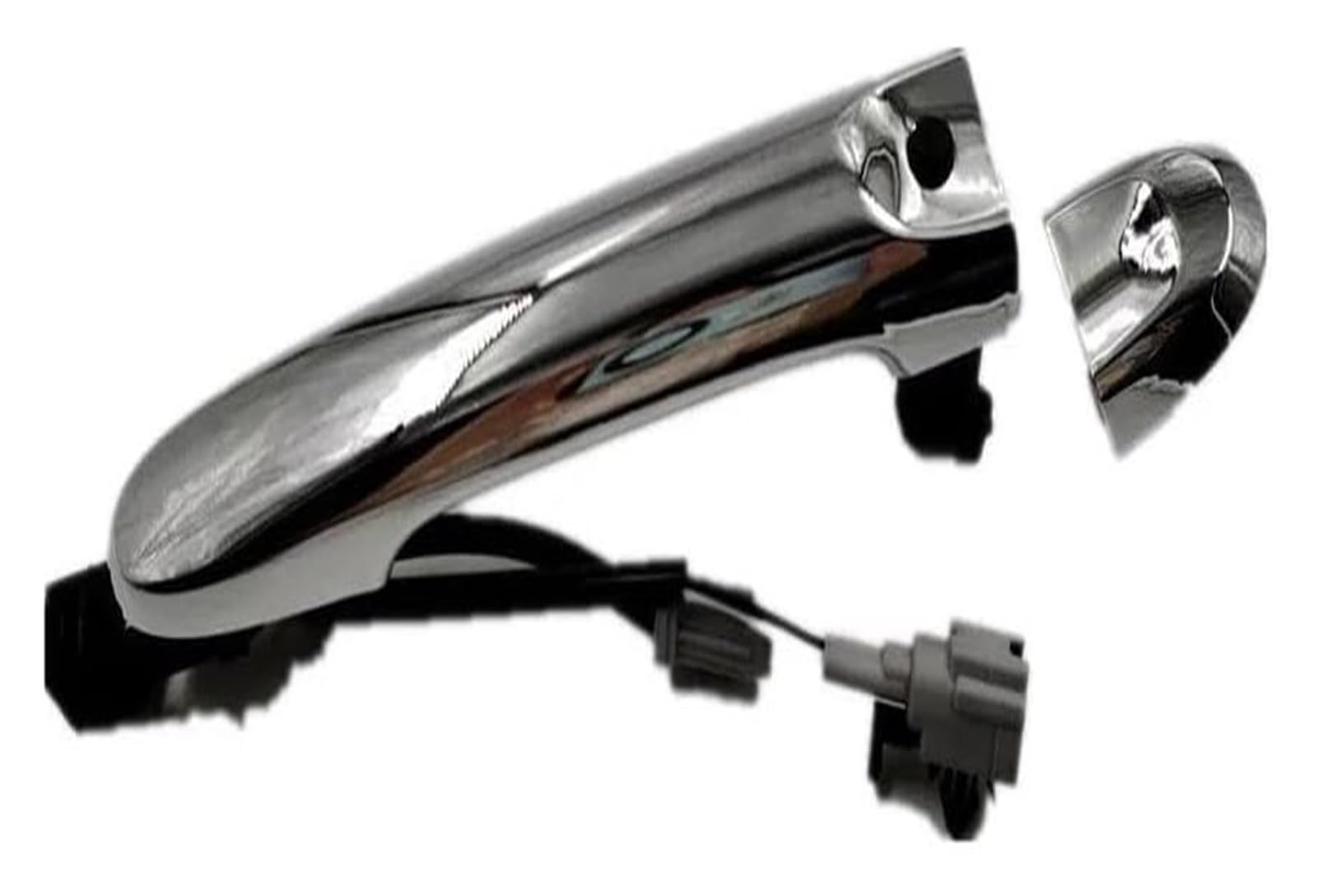 Qwqthgs Chrome Car Exterior Door Handle Cap For Nissan For Tiida For Versa 12-20 For Almera 11-20 For Juke 11 For Micra For March 10-19 With Button Sensor Exterior Door Handle(,Front Left With Hole)