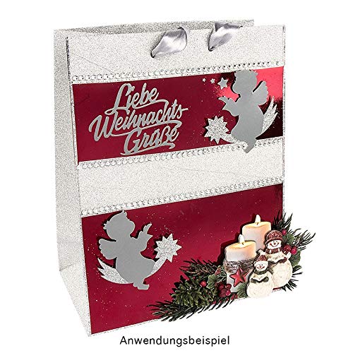 Sacchetti Regalo Compleanno - 3 Pezzi 23x18x10 Cm, Opachi E Resistenti, Con Cordoncino E Cartellino - Foto 5