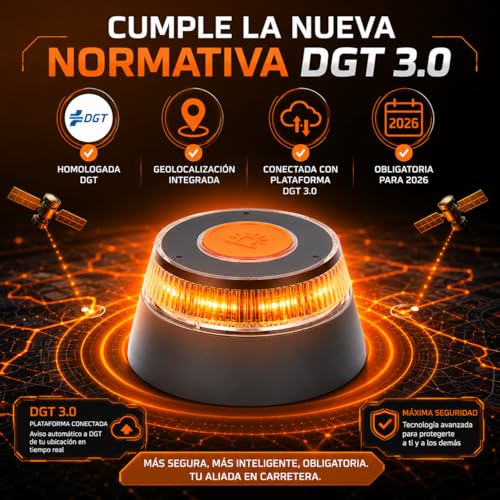 Baliza V16 para evitar accidentes en carretera con imán e impermeable IP54 5