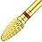 Pana 3/32 Safety Bit Nail Carbide Bit - For Electric Dremel Drill Machine (Fine, Mini Cone - Gold)