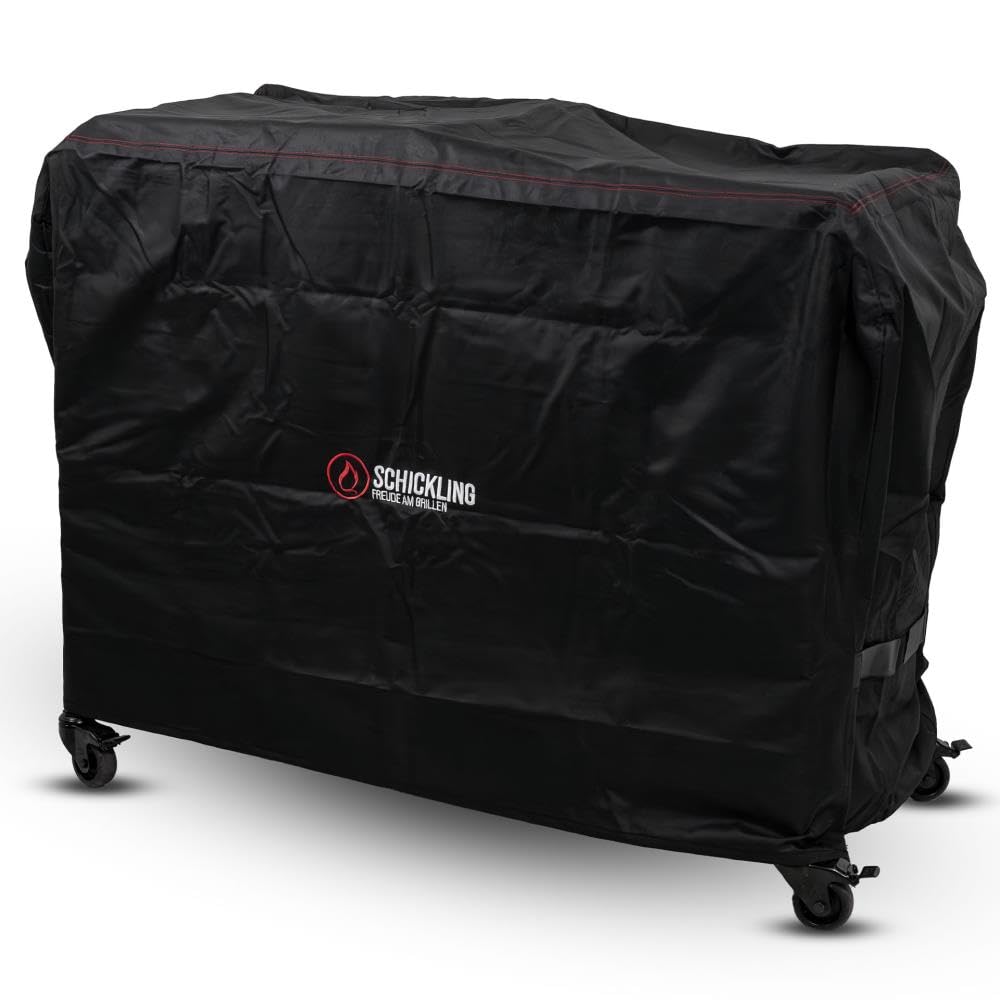 Schickling Grilltisch Grillabdeckung Wetterfest Groß - Abdeckung für Beistelltisch Grillwagen - wasserdichte Grilltischhaube - BBQ Cover - 133 x 58 x 104 cm - UV Beständig - Passend für Big Buddy