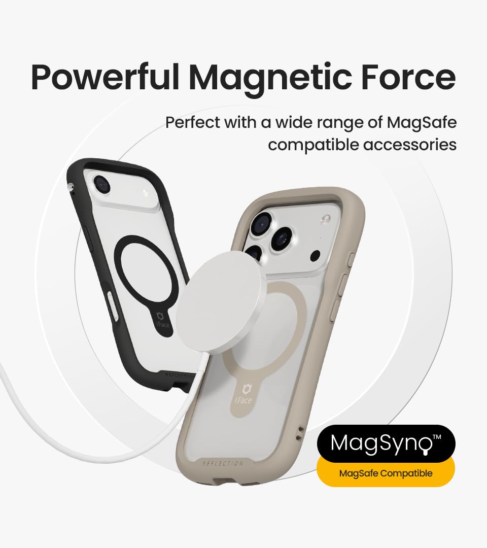 iFace Compatible with iPhone 17 Pro Max Case [ Reflection MagSynq