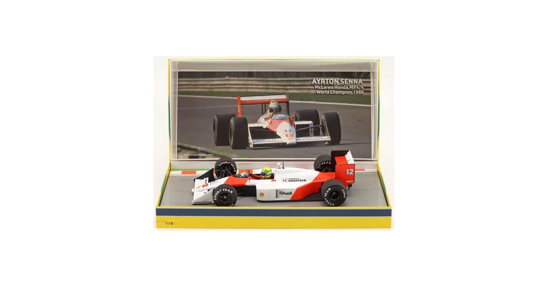 アイルトンセナ　マクラーレンMP4/4 1988 1/12 ミニチャンプス 1/64 マクラーレン MP4/4 日本グランプリ 1988 優勝車 #12