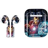 Skinit Decal Audio Skin Compatible with Apple AirPods 2 - Officially Licensed Marvel Iron Man New Armor Design