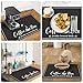 CooRug Absorbent Coffee Mat, Fashion Dish Drying Mat for Kitchen Counter Coffee Bar Accessories Espresso Machine Dish Rack 12