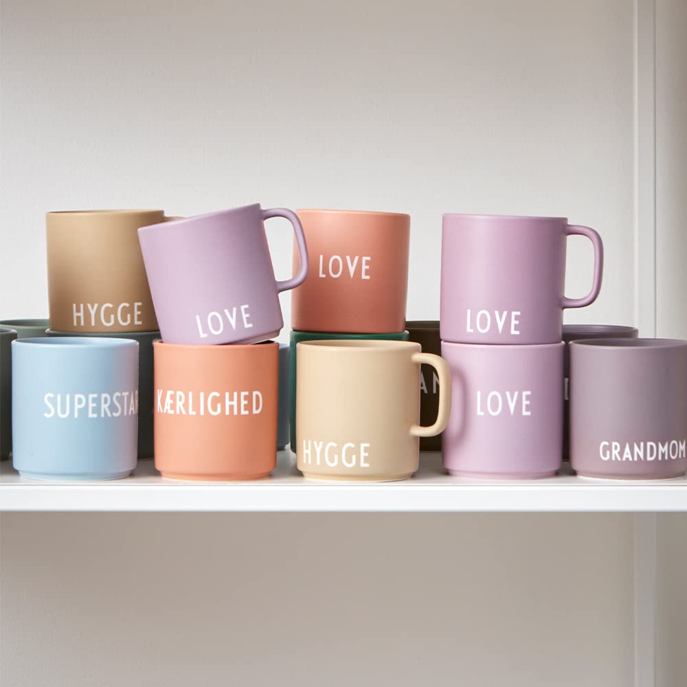 Design Letters Tazzine Caffe | Ideale come Regali Natale, Decorazioni Natalizie | Regali Natale Donna, Regalo Uomo Natale | Tazzine Caffe Particolari | Porcellana Tazza Colazione, Tazze Da The 250 Ml