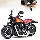 Zerodis Legierung Motorrad Spielzeug Hoch Simulation Motorrad Modell Pull-Back Fahrzeug Spielzeug für Kinder Intellektuelles Spielzeug Geschenkset(rot)