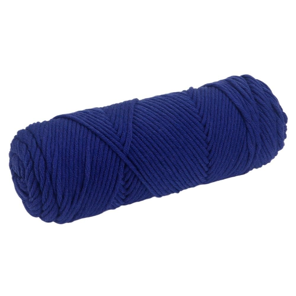 tianwandong 5 szt. Przędza bawełniana 17,63 uncji/500 g, lekka, gruba przędza czesankowa na drutach szydełkowy szalik sweter splot nici(11 Denim Blue)
