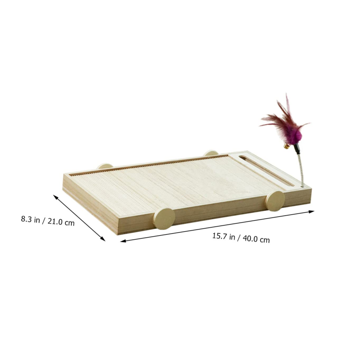 Mipcase Rascador para Gatos Almohadillas para Orejas De Cartón para Gatos Juguete para Rascar Gatos Almohadilla para Rascar De Cartón Juguete De Trompeta Raspador De Madera El Gato