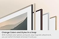 Vista 3 de Samsung - The Frame - Bisel personalizable, de 65 pulgadas - blanco moderno (VG-SCFA65WTBZA, modelo 2021)