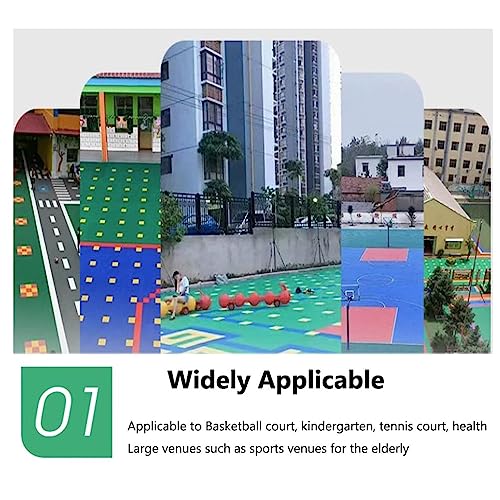 Baldosas modulares entrelazables de 12 pulgadas para pisos, ideales para gimnasio, cancha de baloncesto, área de juegos y lugares de ocio. Para uso interior y exterior. miniatura 4