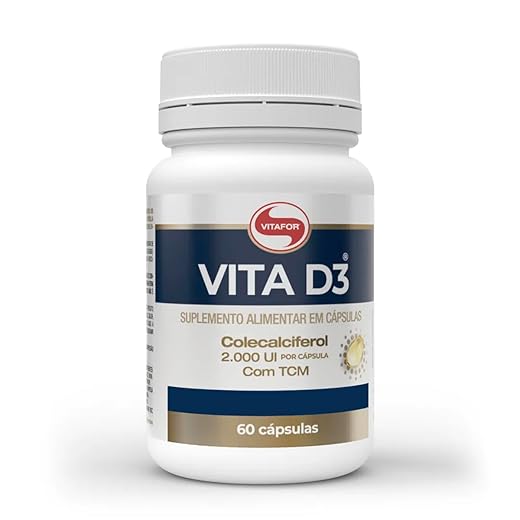 Vita D3 Vitamina D 60 Cápsulas Vitafor