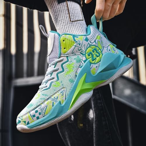 Image of Men's Basketball Shoes Fashion Printed Sneakers