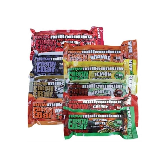 Buy Millennium Assorted Energy Bars (6 Count) Long Shelf Life Fruit