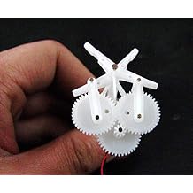 Replacement Part For DIY Micro Aerial Vehicle Ornithopter Gear Group Gear Reduction Unit With 6mm Motor - Color White