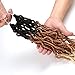 FASHION IDOL Nu Faux Locs Crochet Hair 18 Inch Natural Wavy Soft Locs Crochet Hair 6 Bundles Crochet Dreadlocks Extensions for Black Women Natural Brown & Gold & 613 (TT4/27/613)