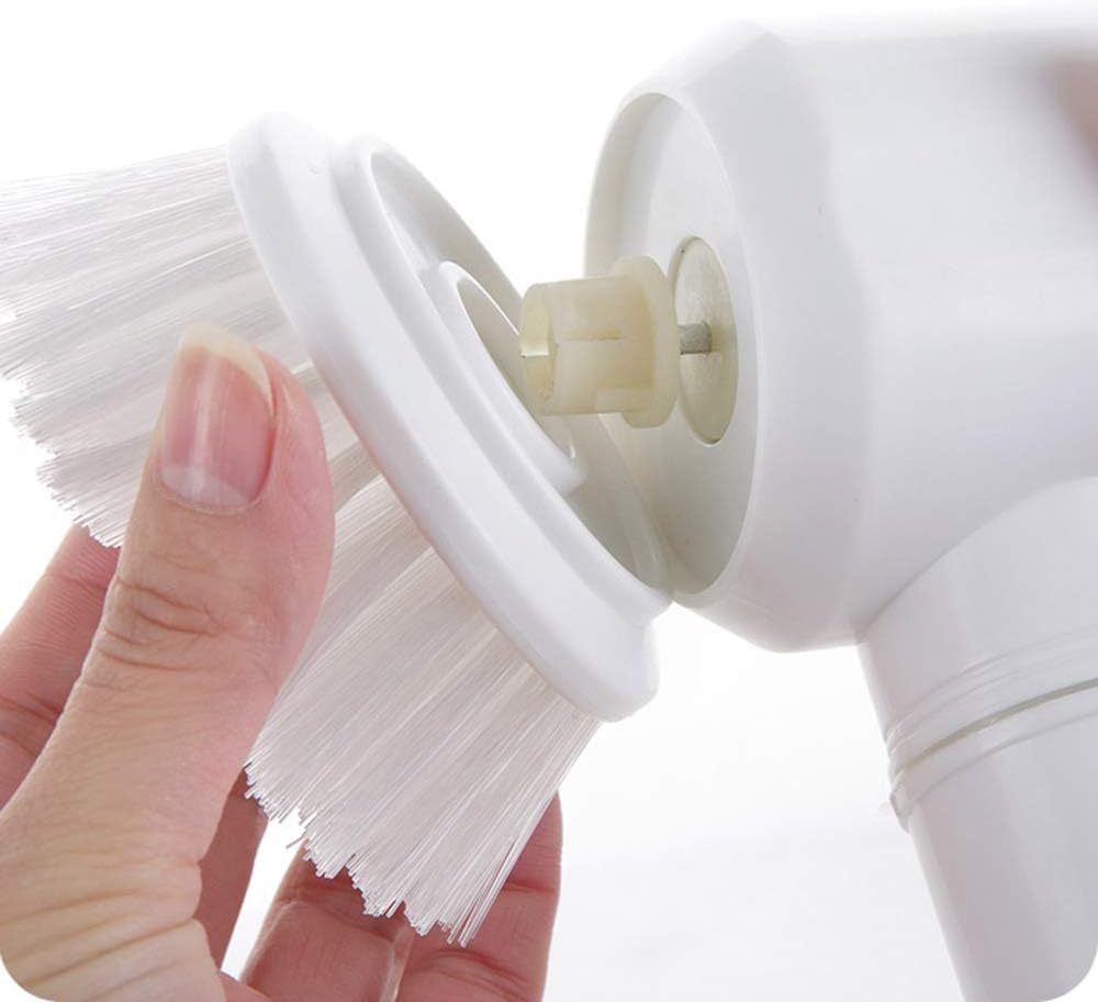 Handheld Electric Cleaning Brush Bathroom Tile Tub Kitchen Washing Tool Set