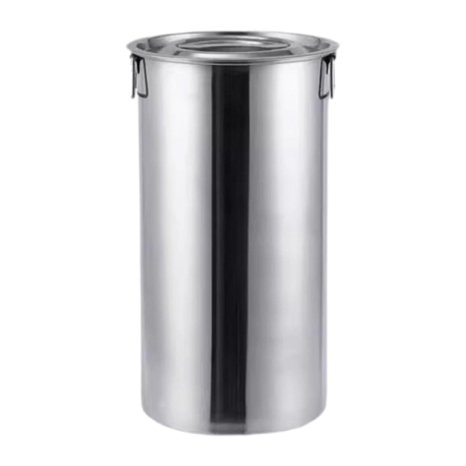 Cubo de hielo de acero inoxidable grande para evitar derrames con doble asa 13L
