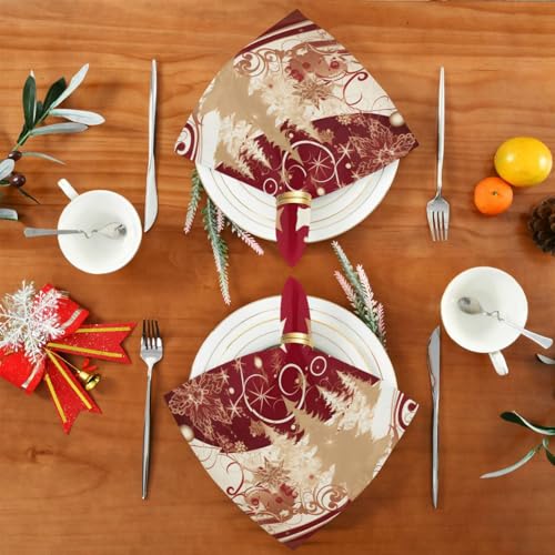 Servilletas de Tela Navideñas Multicolor Set x6 20x20 in miniatura 5