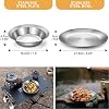 Odoland Stainless Steel Camping Mess Kit for Family & 1 Person, Cooking Tableware Utensils with Plates Bowls Forks Spoons Knives & Savings Bag for Camping, Backpacking, Hiking, Picnic, 1 Person Set #4
