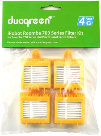 Duogreen Robotic Vacuum Replcement Filter for iRobot Roomba 700 Series 780, 770, 760, Set of 4