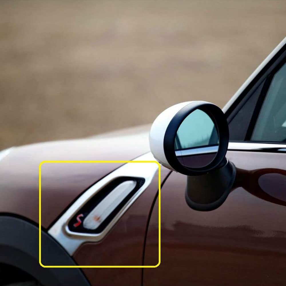 Sequential Led Side Fender Marker Light For Mini Cooper R60 Countryman R61 Paceman 2011-2016 Led Turn Signal Sidemarker Lamps Smoke Lens Amber Color OEM#:63132221503