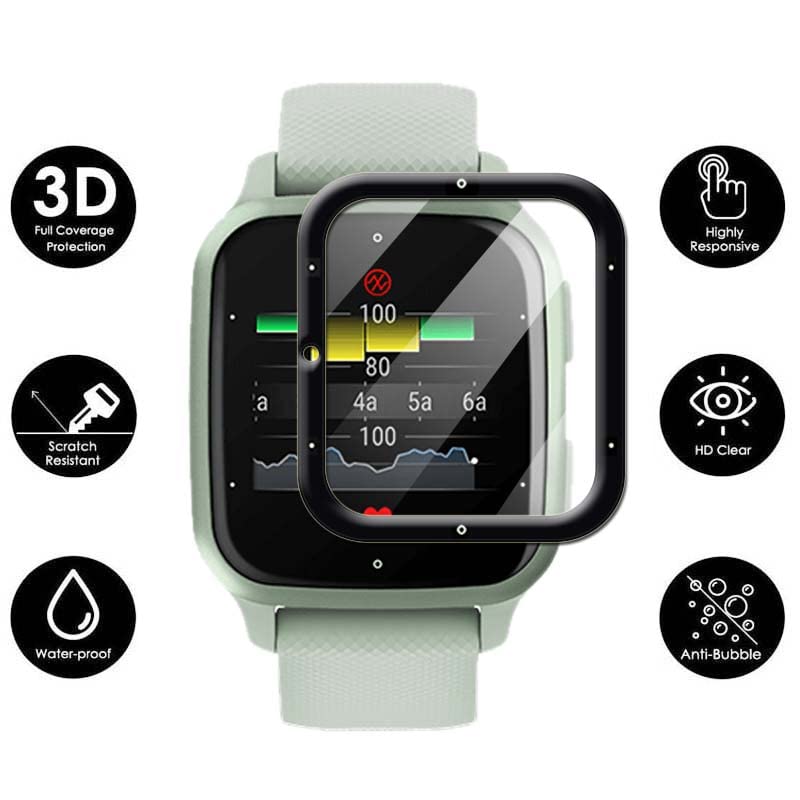 Paquete De 6] Funda Protectora De Pantalla Compatible Con Garmin Venu Sq 2 Music Watch Protector De Pantalla Fundas Protectoras De TPU Suave Para Venu Sq 2