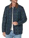 brooks brothers manteau de marche matelassé pour homme, bleu marine/multicolore, small