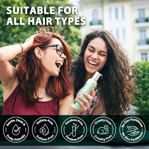 Recuren Plus Seborrheic Dermatitis Shampoo for Folliculitis & Acne: Psoriasis Treatment & Scalp Antifungal Shampoo, Dandruff Shampoo, Dry Itch Scalp & Flake Control &mdash; Sulfate-Free, Nourishing