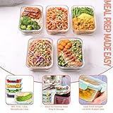 Innoteck 5 Piece Glass Food Storage Container Set with Airtight Locking Lids (5 × 1040ml) – Rectangular Borosilicate Meal Prep Boxes, Leakproof, Oven, Microwave, Freezer & Dishwasher Safe - Image 2