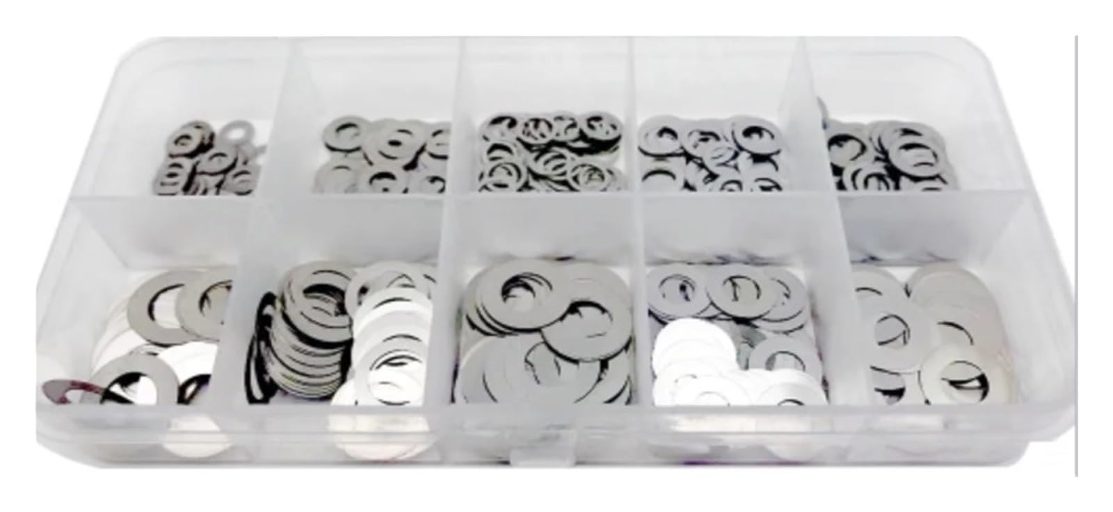 500/750/1200 pièces M2 M3 M4 M5 M6 M7 M8 304 A2 ensemble de rondelles Ultra fines en acier inoxydable cale de réglage joint uni Kit d'assortiment boîte