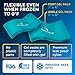 PhysioNatural Foot & Ankle Ice Wrap with 2 Cold Gel Packs – Great for Sprained Ankle, Achilles Tendon Injuries, Plantar Fasciitis, Bursitis & Sore Feet – Cold Therapy Pain Relief (XS-XL)