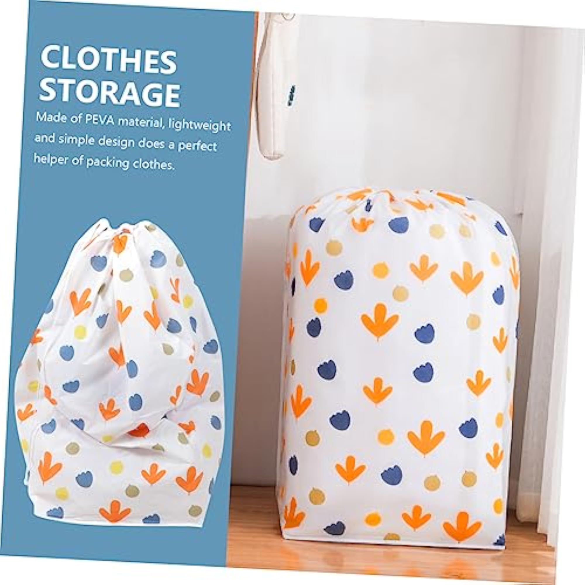 Storage Bag for Clothes, Multi-functional Drawstring Organizer