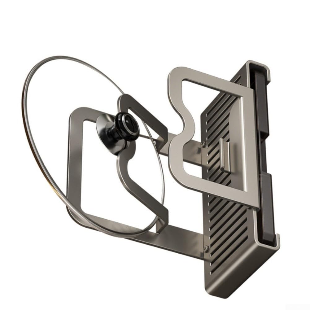 Support de couvercle de casserole en acier inoxydable réglable Organiseur