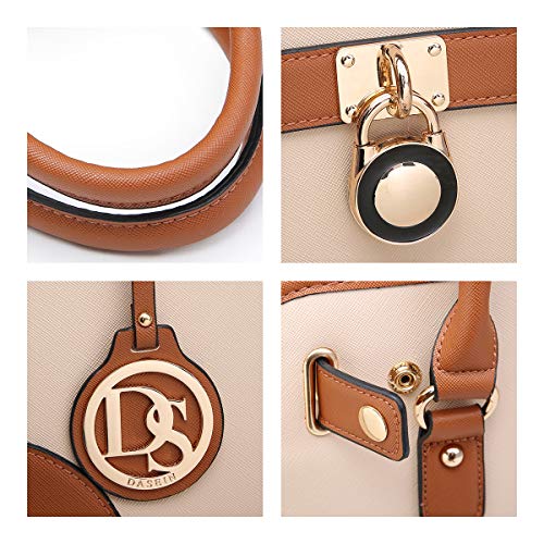 Dasein Women Handbags Top Handle Satchel Purse Shoulder Bag Hobo Bag Work Bag Set 2pcs - Image 5