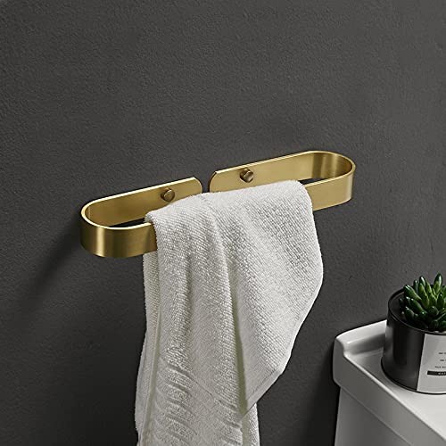 Porte-serviettes de salle de bain en aluminium LiChA au design brossé haut de gamme
