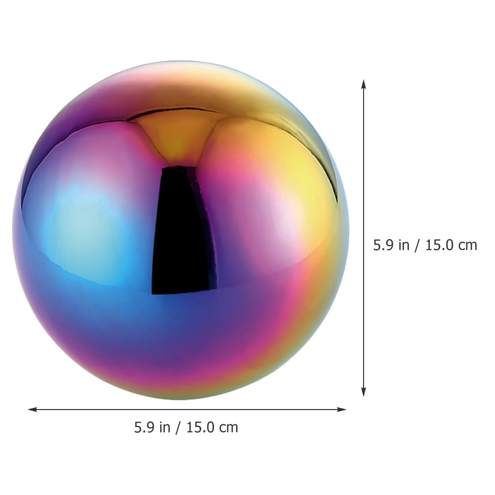 Levemolo Stainless Steel Garden Ball Polished Reflective Sphere for Outdoor Decoration Hollow Gazing Globe for Lawn Patio Lightweight Garden Ornament