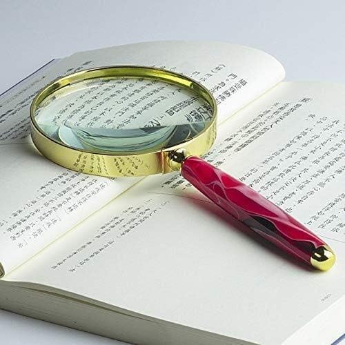 教育趣味拡大鏡Hd子供高齢者ロービジョン読書光学ガラスレンズ、青 【デスクトップブックサポートラック】