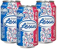 Guaraná Jesus, Refrigerante do Maranhão, 350ml, Pack com 3 Latas
