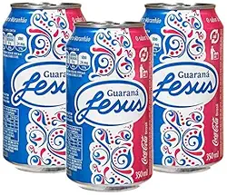 Guaraná Jesus, Refrigerante do Maranhão, 350ml, Pack com 3 Latas
