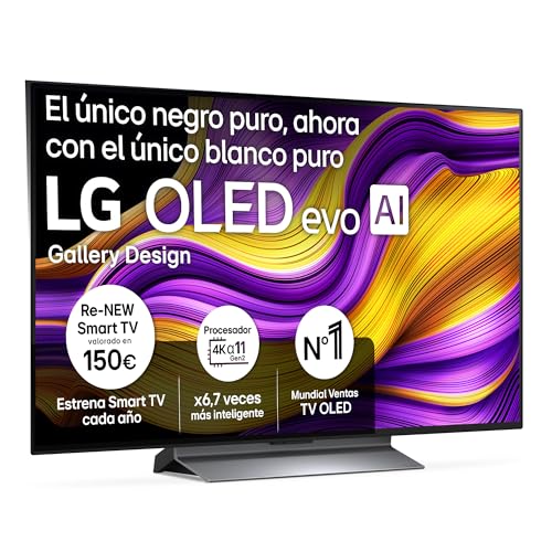 LG OLED48G56LS - TV 48', OLED EVO 4K, Smart TV IA G5, WebOS 25, Super Upscaling, Dolby Vision y Dolby Atmos, AMD FreeSync, Alexa/Google Assistant, Negro